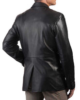 Men Genuine Leather Blazer Sport Coat 03